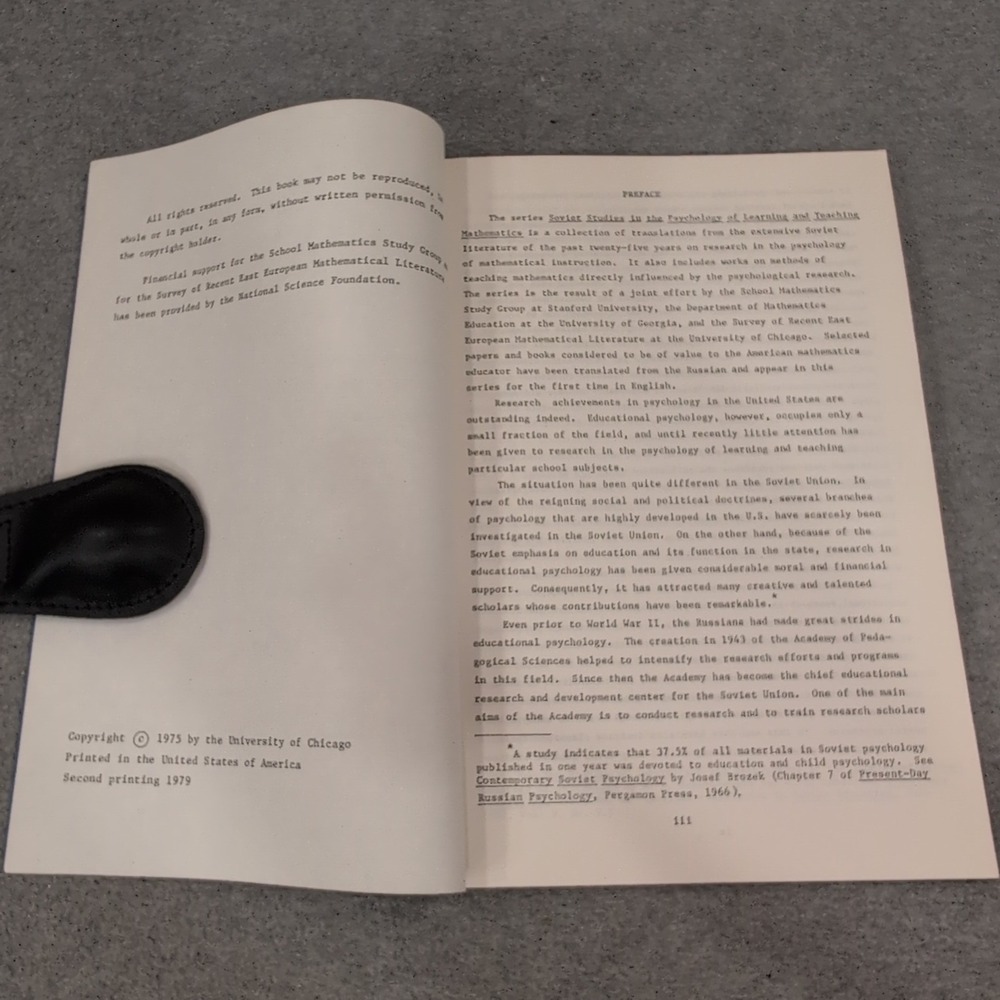Soviet Studies Psychology of Learning‎ Teaching Mathematics Vol XIV Arithmetic - Picture 3 of 3